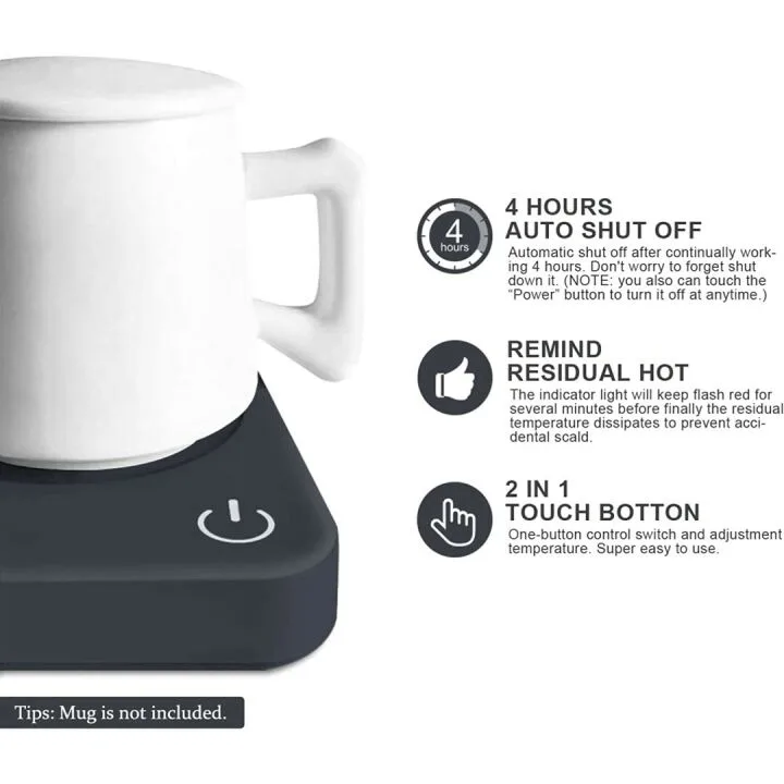 VOBAGA Smart Coffee Mug Warmer with Auto Shut Off