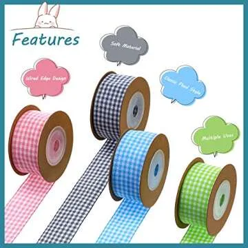 Chuangdi Summer Wired Ribbons - Perfect for Crafts