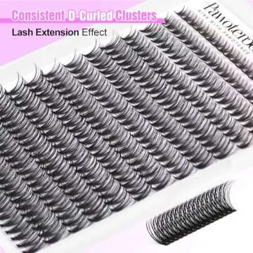 Pawotence Lash Extension Kit DIY 280pcs Individual Lash Clusters Kit 30D Natural 8-15mm Cluster Eyelash Extensions Kit with Lash Bond and Seal, Lash Tweezers for Self Use (30D, 0.07D, 8-15mm, Kit)
