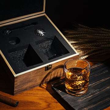 Golf Gifts for Him Whiskey Glasses in Gift Box