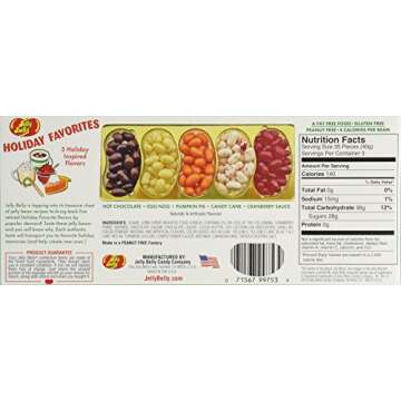(Set/2) Jelly Belly Christmas Holiday Favorite Flavored Candy Beans Gift Box,8.5 oz