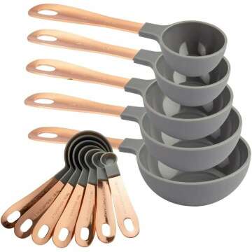 Colorful 12 PC Measuring Cups & Spoons Set