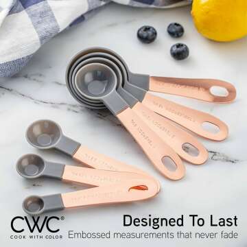 Colorful 12 PC Measuring Cups & Spoons Set