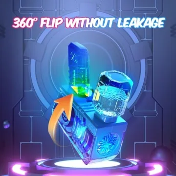 Eaglestone Bubble Gun for Kids - LED Lights & 10-Hole Blaster