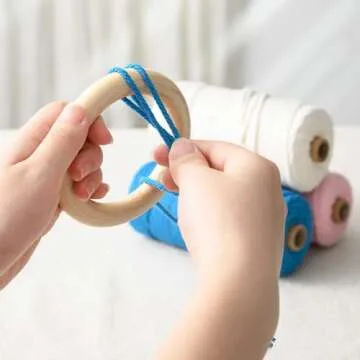 Hitefu Unfinished Wood Rings for Creative DIY Crafting