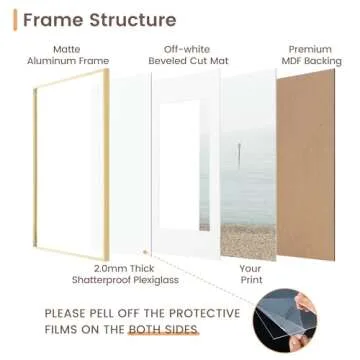 Fun Memories 20x20 Gold Frame, Perfect for Home Decor