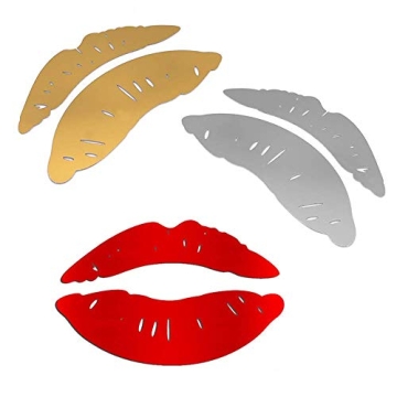 LZYMSZ 3D Red Lips Mirror Wall Stickers for Home Decor