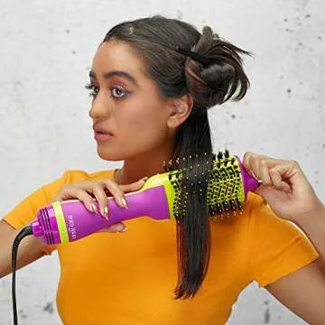 Bed Head One Step Volumizer and Hair Dryer | Dry, Straighten, Texture, Style in One Step (Purple)