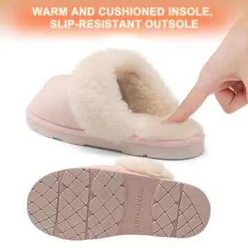 DREAM PAIRS Cozy Women's Slippers for Indoor and Outdoor Use