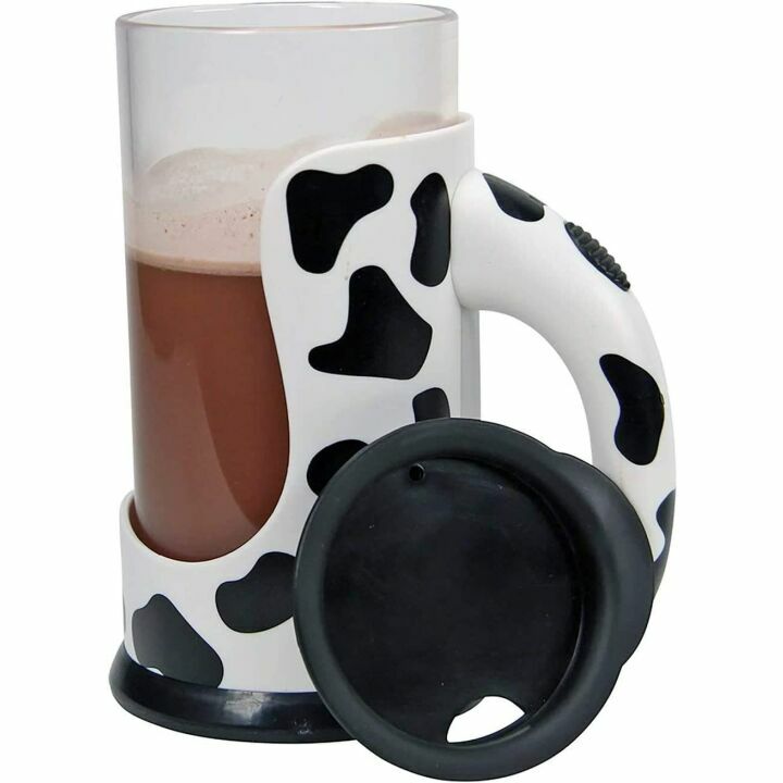 Self-Mixing Chocolate Milk Cup - Hog Wild Moo Mixer