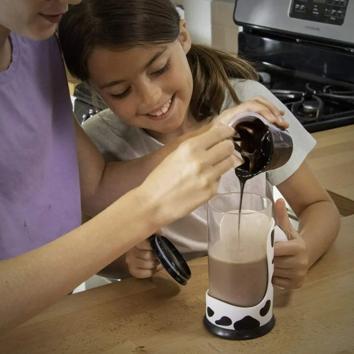 Self-Mixing Chocolate Milk Cup - Hog Wild Moo Mixer