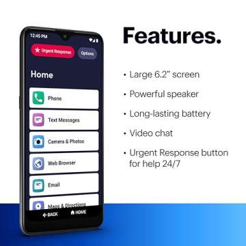 LIVELY Jitterbug Phones Smart3 Smartphone for Seniors - Cell Phone for Seniors - Must Be Activated P...