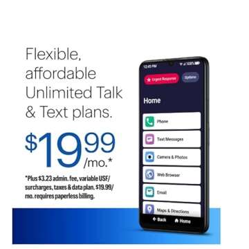 LIVELY Jitterbug Phones Smart3 Smartphone for Seniors - Cell Phone for Seniors - Must Be Activated Phone Plan - Not Compatible with Other Wireless Carriers