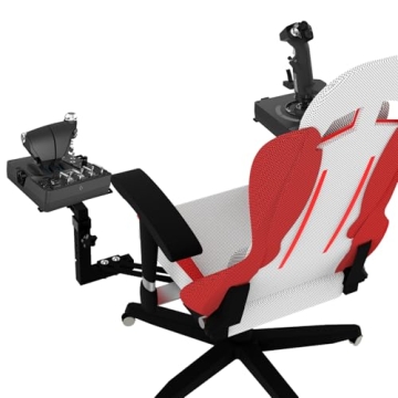 EG STARTS 2 Pack Chair Mount Hotas Mount for Optimal Flight Simulation Gaming