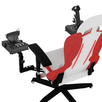 EG STARTS 2 Pack Chair Mount Hotas Mount for Optimal Flight Simulation Gaming