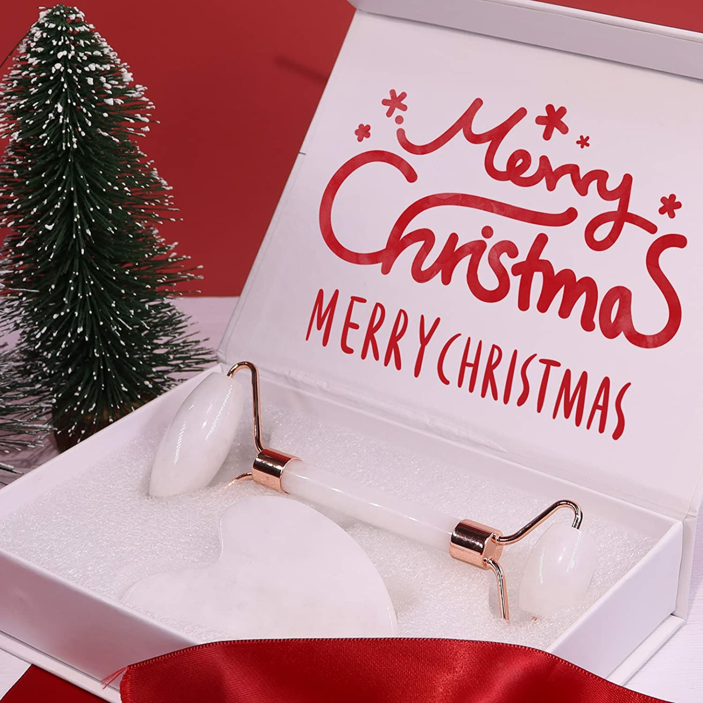 Jade Facial Roller & Gua Sha Set for Relaxation