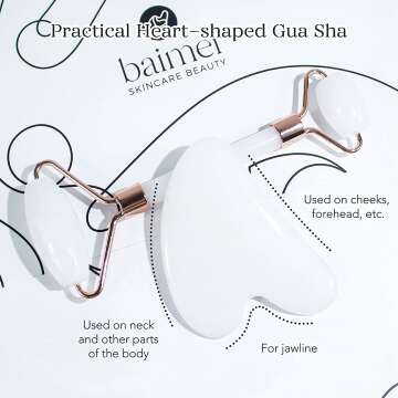 Jade Facial Roller & Gua Sha Set for Relaxation