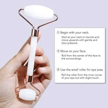 Jade Facial Roller & Gua Sha Set for Relaxation
