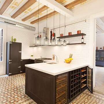 ArcoMead 2 Lights Modern Oil Black Crystal Ceiling Pendant Lighting,Plug in Cord with On/Off Switch Hanging Chandelier Sparkly Swag Ceiling Lamp for Bar, Dining Room, Corridor,Living Room