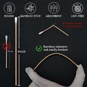 Comprehensive Gun Cleaning Supplies Kit: 300 Patches & 200 Swabs