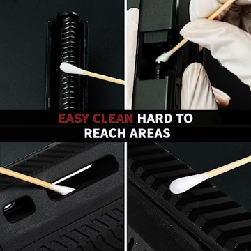 Comprehensive Gun Cleaning Supplies Kit: 300 Patches & 200 Swabs