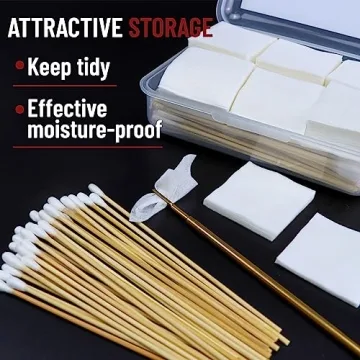 Comprehensive Gun Cleaning Supplies Kit: 300 Patches & 200 Swabs