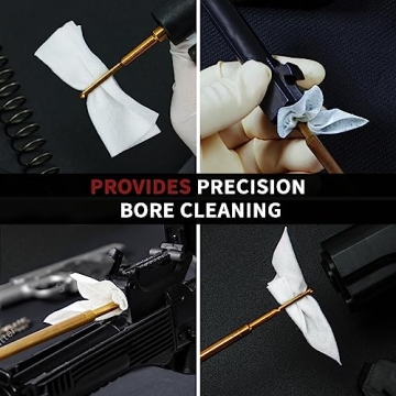 Comprehensive Gun Cleaning Supplies Kit: 300 Patches & 200 Swabs