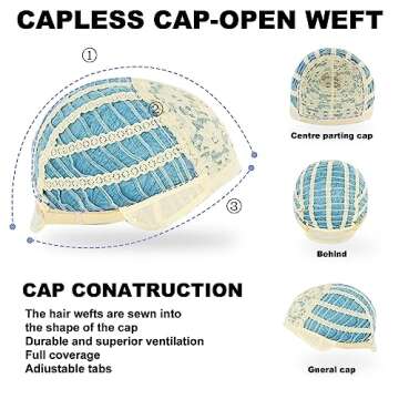 Ebingoo Blue Braided Cosplay Wig for Women + Wig Cap Long Straight Synthetic Costume Wig for Halloween Costume Anime Party