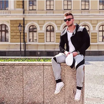 Stylish MECH-ENG Men's Gym Joggers for Workout and Casual Wear