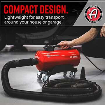 Powerful Adam's Air Cannon Car Dryer for Safe Car Drying