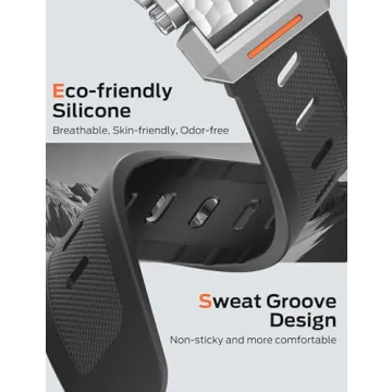 Durable Crodi Hammer Grain Apple Watch Band for Men