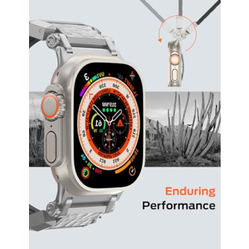 Durable Crodi Hammer Grain Apple Watch Band for Men