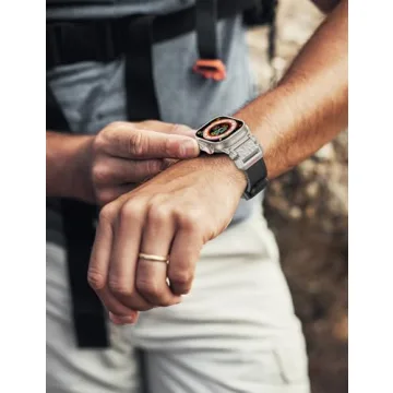 Durable Crodi Hammer Grain Apple Watch Band for Men