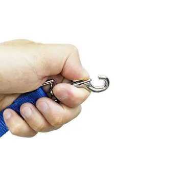 Nylon Training Dog Leash for Small Medium Large Dogs, 15ft 20ft 30ft 50ft Long Leash Dog/Puppy Lead for Obedience Recall Training, Camping (15ft, Blue)