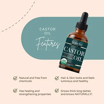 Organic Castor Oil for Eyelash & Eyebrow Growth Serum