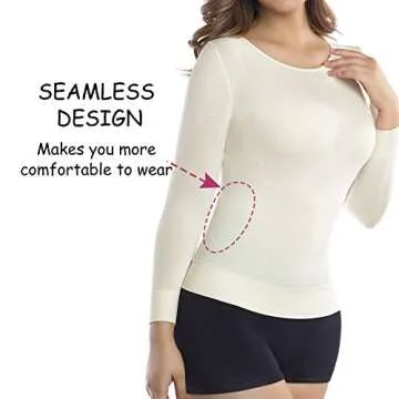 Buy +MD Women's Compression Slimming Shirt - Stylish Comfort