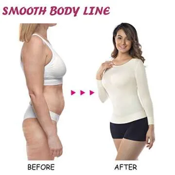 Buy +MD Women's Compression Slimming Shirt - Stylish Comfort