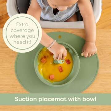 UpwardBaby Silicone Baby Feeding Set - 6-12 Months