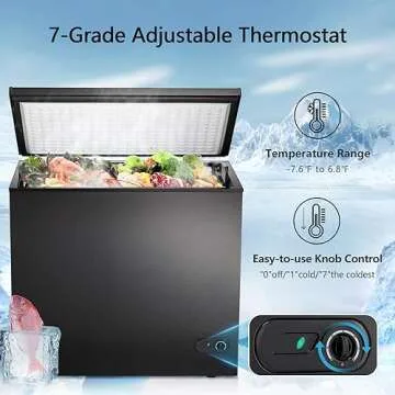 R.W.FLAME 7.0 Cubic Feet Chest Freezer with Basket