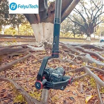 FeiyuTech 10.8" (275mm) Carbon Fiber Extension Pole – Lightweight, Durable with 1/4"-20 Screw, Compatible with Camera Gimbals, Tripods & Monopods