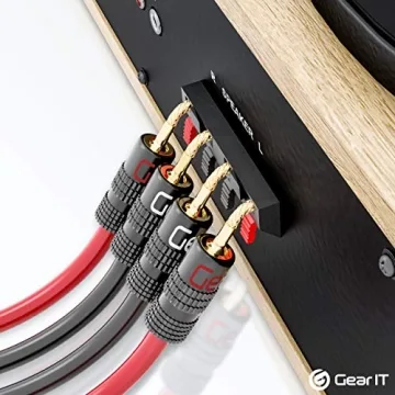 Banana Plugs for Speaker Wire - 6 Pairs Gold Plated