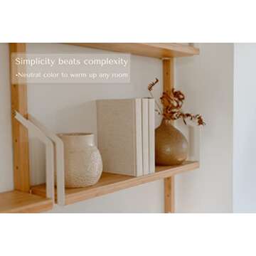 Kigan Home Linen Covered Decorative Books, Set of 3 (Sandy Beige) - Neutral Fabric Decorative Books for Boho Home Décor, Shelves, Fireplace Mantel, Coffee Table, Console/Bedside Table