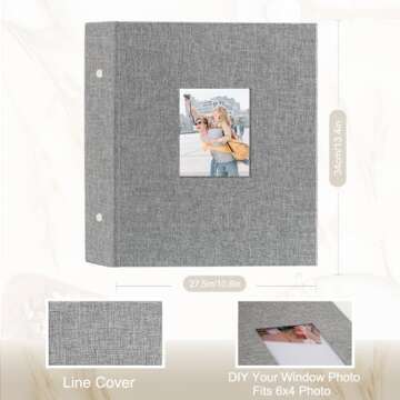 Artmag Fabric Photo Album 4x6 400 Large Capacity for Family Wedding Anniversary Linen Album Holds 40...