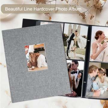 Artmag Fabric Photo Album Holds 400 Photos Stylish Linen