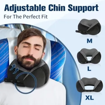 Travel Neck Pillow with Eye Mask & Earplugs