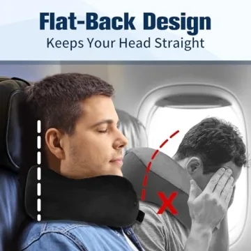 Travel Neck Pillow with Eye Mask & Earplugs
