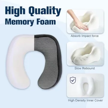 Travel Neck Pillow with Eye Mask & Earplugs