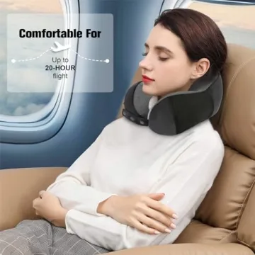 Travel Neck Pillow with Eye Mask & Earplugs