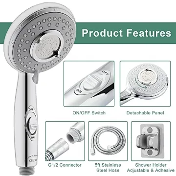 KLLEYNA Shower Head Sink-Faucet Hose Sprayer for Bathing Pets & Babies