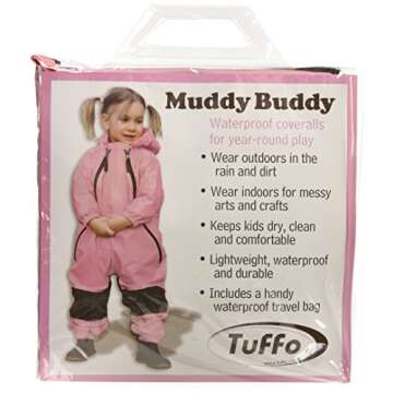 Tuffo Pink Muddy Buddy Coveralls for Toddlers